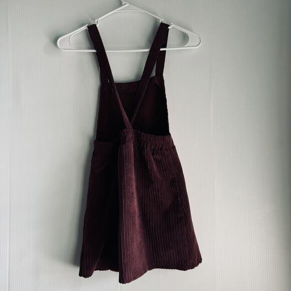Art Class Corduroy Overall Dress Maroon Size Medium - Picture 4 of 5